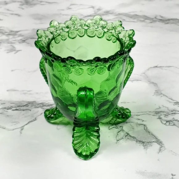 Degenhart Glass Forget Me Not Trinket Toothpick Paperweight Vtg - Picture 3 of 6